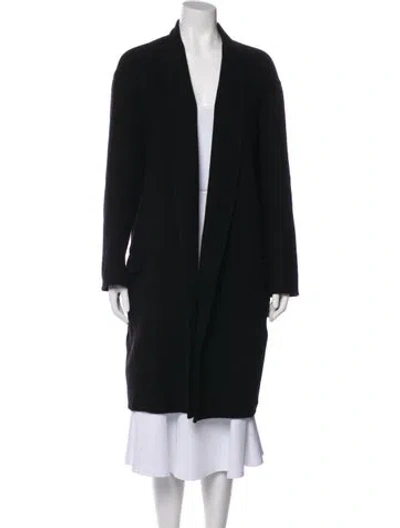 Pre-owned Celine Cashmere Coat In Black
