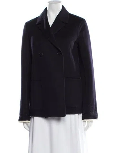 Pre-owned Celine Cashmere Coat In Blue