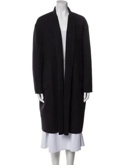 Pre-owned Celine Cashmere Coat In Blue