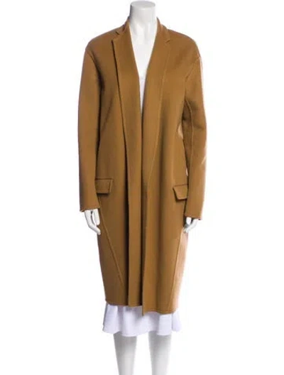 Pre-owned Celine Cashmere Coat In Brown