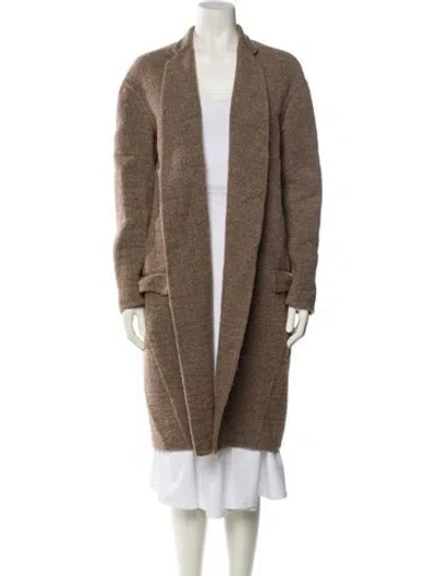 Pre-owned Celine Cashmere Coat In Brown
