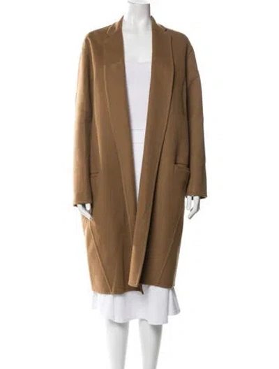 Pre-owned Celine Cashmere Coat In Brown