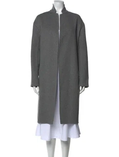 Pre-owned Celine Cashmere Coat In Gray
