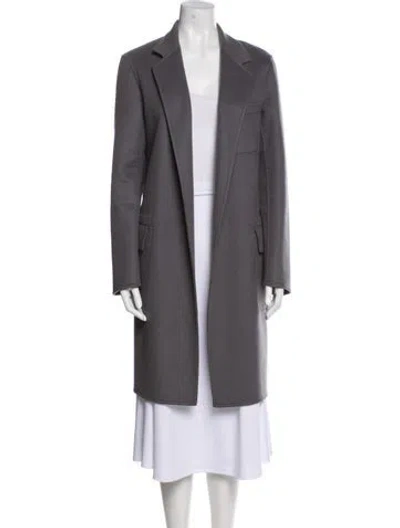 Pre-owned Celine Cashmere Coat In Gray