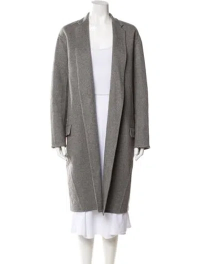 Pre-owned Celine Cashmere Coat In Gray