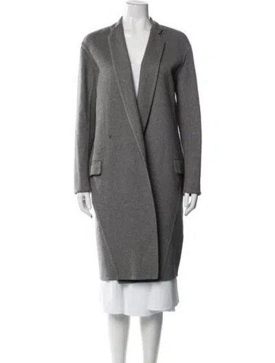 Pre-owned Celine Cashmere Coat In Gray