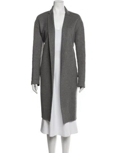Pre-owned Celine Cashmere Coat In Grey