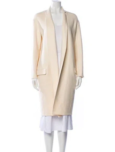 Pre-owned Celine Cashmere Coat In Neutral