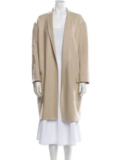 Pre-owned Celine Cashmere Coat In Neutral