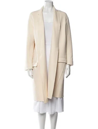 Pre-owned Celine Cashmere Coat In Neutral
