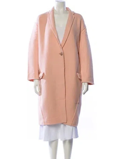 Pre-owned Celine Cashmere Coat In Pink