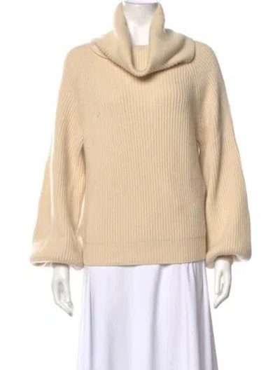 Pre-owned Celine Cashmere Cowl Neck Sweater In Neutral