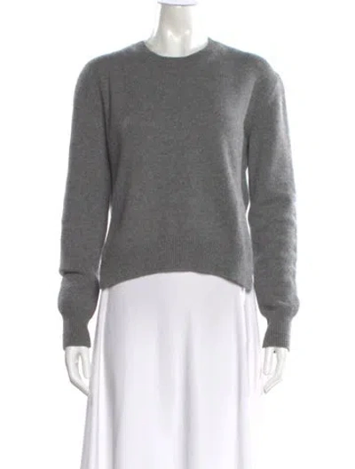 Pre-owned Celine Cashmere Crew Neck Sweater In Gray