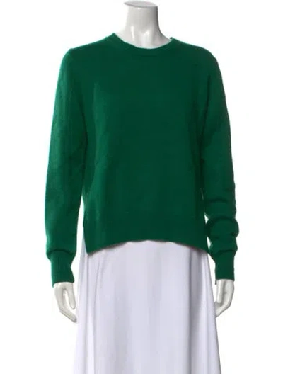 Pre-owned Celine Cashmere Crew Neck Sweater In Green