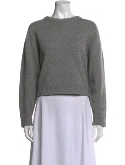 Pre-owned Celine Cashmere Crew Neck Sweater In Grey