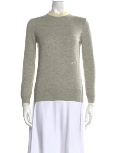 Pre-owned Celine Cashmere Crew Neck Sweater In Grey