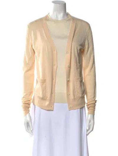 Pre-owned Celine Cashmere Crew Neck Sweater In Neutral