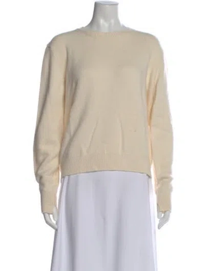 Pre-owned Celine Cashmere Crew Neck Sweater In Neutral