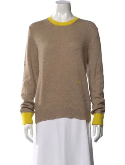 Pre-owned Celine Cashmere Crew Neck Sweater In Neutral