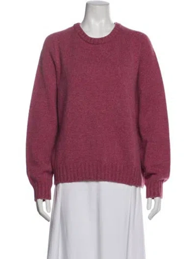 Pre-owned Celine Cashmere Crew Neck Sweater In Pink