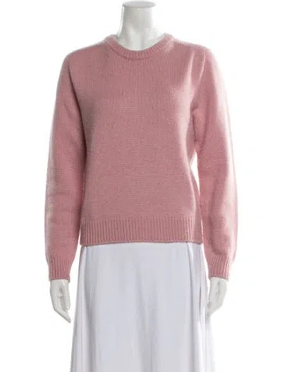 Pre-owned Celine Cashmere Crew Neck Sweater In Pink