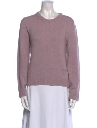 Pre-owned Celine Cashmere Crew Neck Sweater In Purple