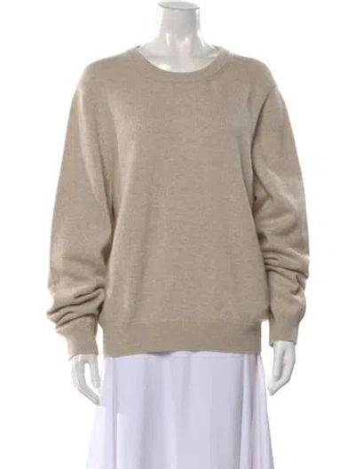 Pre-owned Celine Cashmere Crew Neck Sweater W/ Tags In Neutral