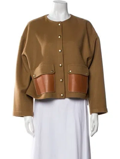 Pre-owned Celine Cashmere Evening Jacket In Brown