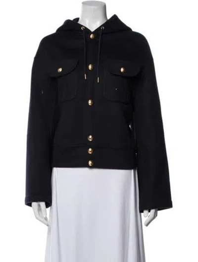 Pre-owned Celine Cashmere Jacket In Blue