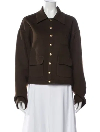 Pre-owned Celine Cashmere Jacket In Brown
