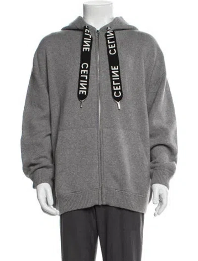 Pre-owned Celine Cashmere Jacket In Gray