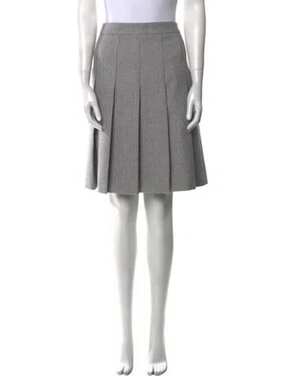 Pre-owned Celine Cashmere Knee-length Skirt In Gray