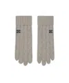 Celine Cashmere Knitted Gloves In Gray