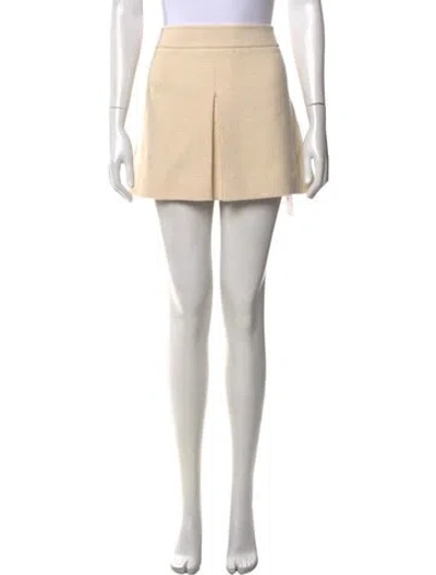 Pre-owned Celine Cashmere Mini Skirt In Neutral
