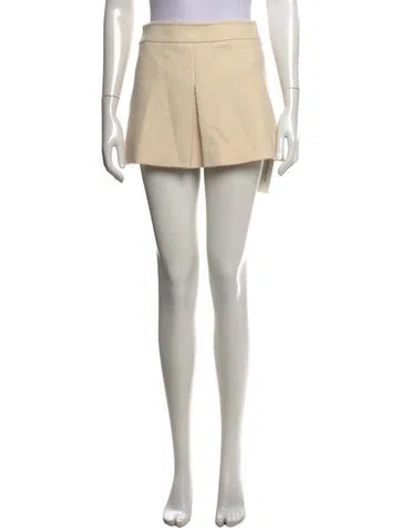 Pre-owned Celine Cashmere Mini Skirt In Neutrals