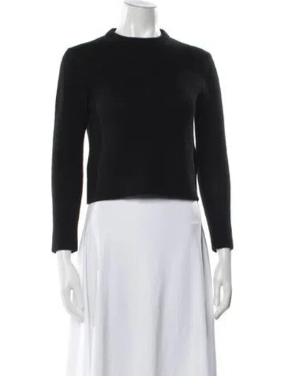 Pre-owned Celine Cashmere Mock Neck Sweater In Black