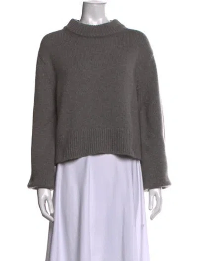 Pre-owned Celine Cashmere Mock Neck Sweater In Gray