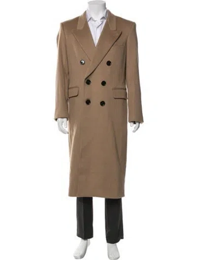 Pre-owned Celine Cashmere Overcoat In Brown