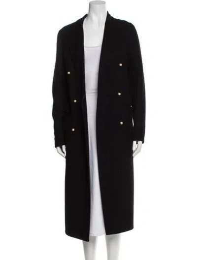 Pre-owned Celine Cashmere Peacoat In Black