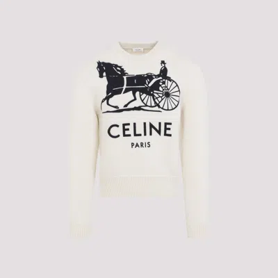 Celine Cashmere Pullover For Men In Animal Print