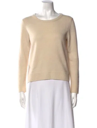 Pre-owned Celine Cashmere Scoop Neck Sweater In Neutral