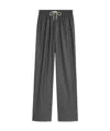 Celine Straight Jogging Pants In Flannel And Cashmere In Black