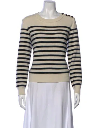 Pre-owned Celine Cashmere Striped Sweater