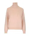 Celine Cashmere Turtleneck Pullover In Nude