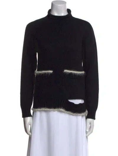Pre-owned Celine Cashmere Turtleneck Sweater In Black