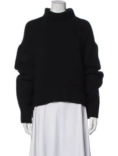 Pre-owned Celine Cashmere Turtleneck Sweater In Black