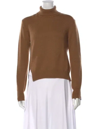 Pre-owned Celine Cashmere Turtleneck Sweater In Brown