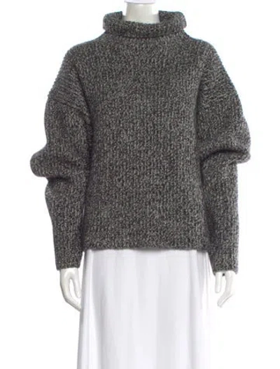 Pre-owned Celine Cashmere Turtleneck Sweater In Gray