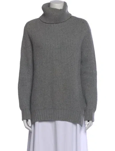 Pre-owned Celine Cashmere Turtleneck Sweater In Gray