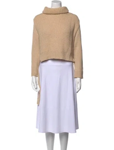 Pre-owned Celine Cashmere Turtleneck Sweater In Neutral